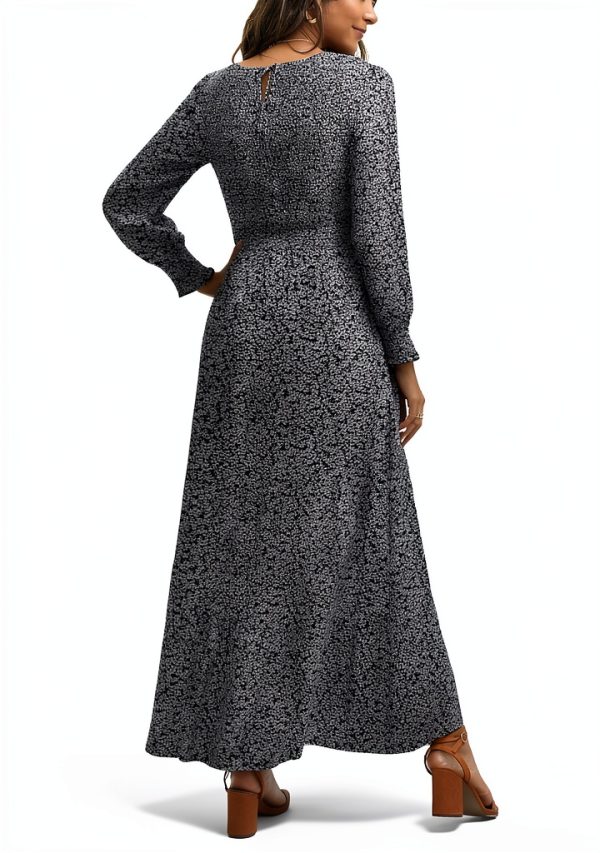 Floral Maxi Smocked Dress by Brand Large Rust A-Line Tiered Dress-3