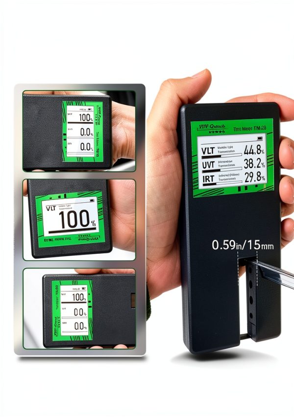 Digital Car Window Tint Meter TM-28 VVV Group Auto-Calibrate Rotatable-4