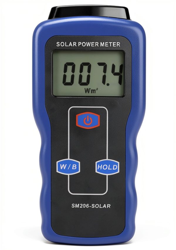Solar Power Meter Akozon Light Meter with LCD Display and Data Hold-0