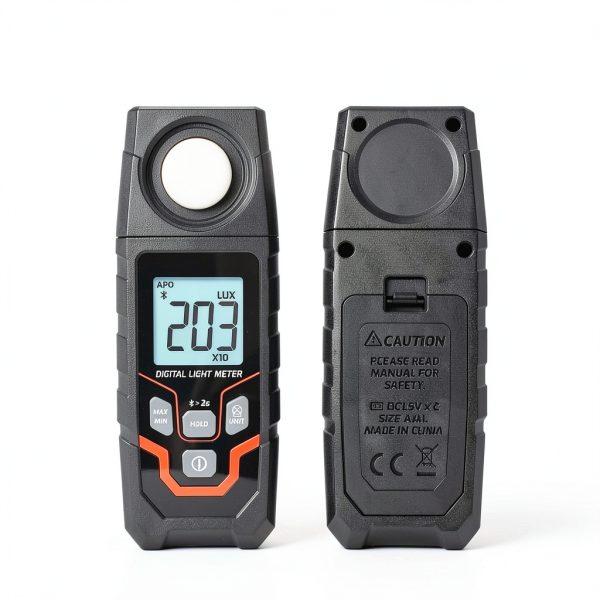 Light Meter Wireless Lux Meter, 0.1~200,000 Lux Range Light Meter for Plants, Bluetooth Lux Meter Light Meter App Connection, Data Logging and Export, Backlight LCD Display for Plants, Photography-5