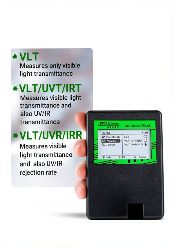 Digital Car Window Tint Meter TM-28 VVV Group Auto-Calibrate Rotatable-3