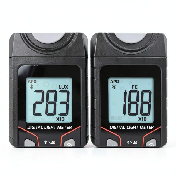 Light Meter Wireless Lux Meter, 0.1~200,000 Lux Range Light Meter for Plants, Bluetooth Lux Meter Light Meter App Connection, Data Logging and Export, Backlight LCD Display for Plants, Photography-4