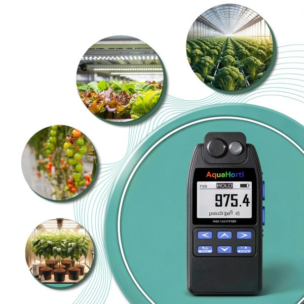 Full Spectrum PAR Meter De-Power Light Meter with UVA, Blue & Red PAR-1