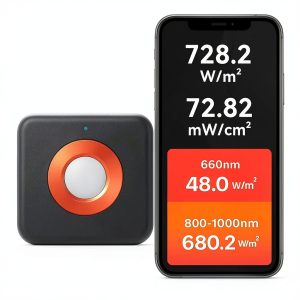 High-Precision LED Phototherapy Light Meter – Accurately Measures 660nm Red Light and 850nm Near-Infrared (NIR) Irradiance-0