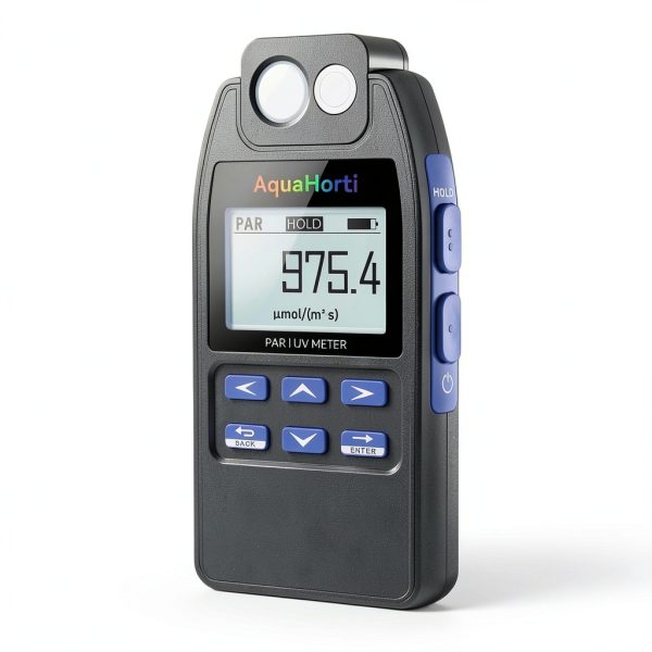 Full Spectrum PAR Meter De-Power Light Meter with UVA, Blue & Red PAR-0