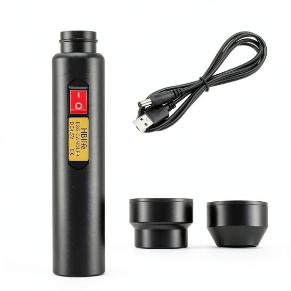Egg Candler HBlife Rechargeable LED Light with Soft Rubber Grip-1