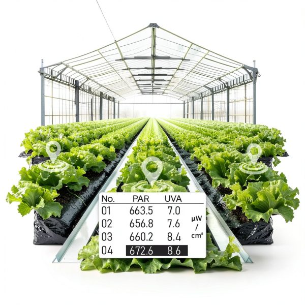 AH-Quantuv PAR Meter,Test PPFD(400-750nm) and UVA(320-400nm) Irradiance Intensity.Show The Seperate PAR of R,G,B in Grow Light. Record PAR | UVA-5