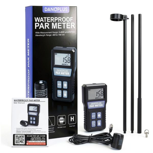 PAR Meter DANOPLUS Sensor with 79" Cable and 37" Telescopic Pole-8
