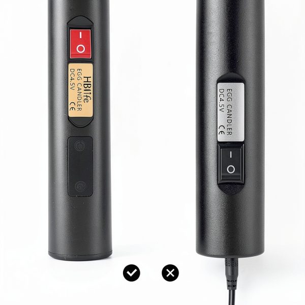 Egg Candler HBlife Rechargeable LED Light with Soft Rubber Grip-4