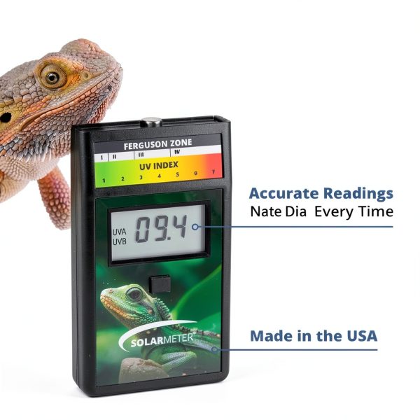 Solarmeter 6.5R UV Index Meter Handheld Digital Radiometer – Black ABS-5
