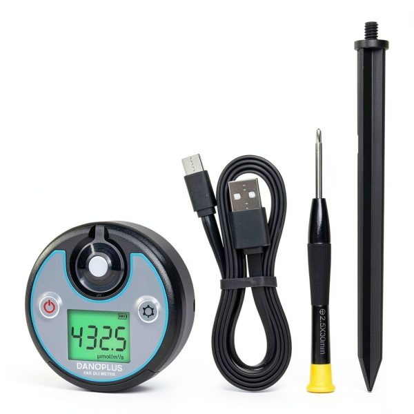 PAR Meter 2 in 1 PAR DLI Meter with Data Logging, Record and Export 5 Years of Data, 400-700nm PPFD Meter Sunlight Meter Measure PPFD and DLI (Daily Light Integral), Light Measurement Tool for Plants-8