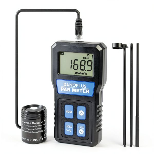 PAR Meter DANOPLUS IP68 Waterproof Aquarium Light Meter with 37" Pole-0