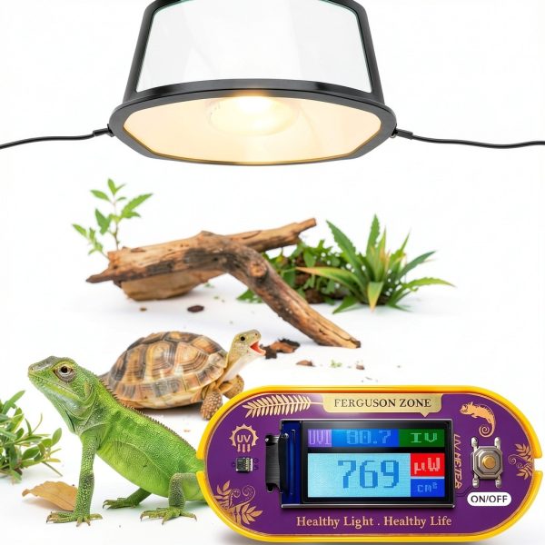 Reptile UVB UVA Light Meter ClariVora Portable 280-400nm Detector-7
