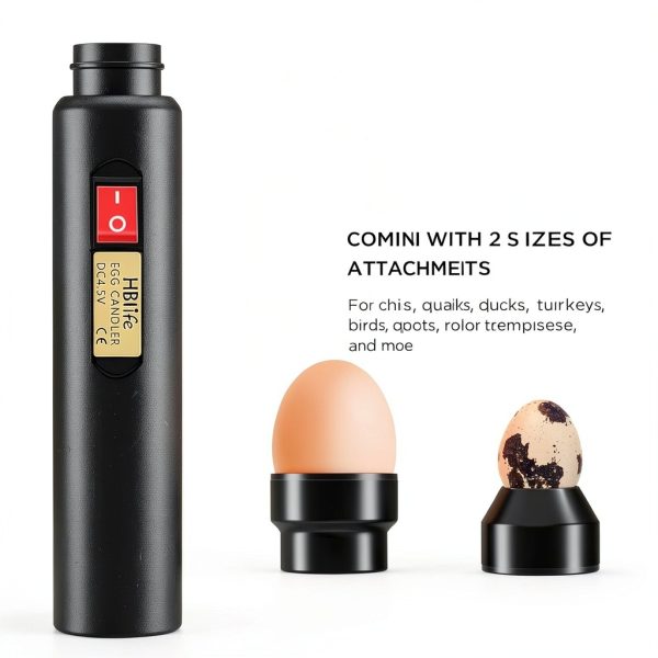 Egg Candler HBlife Rechargeable LED Light with Soft Rubber Grip-2