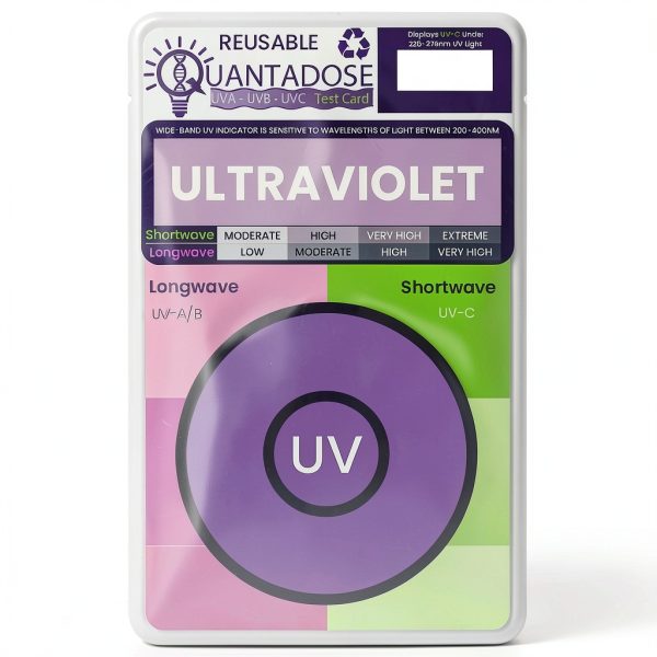 6-in-1 QUANTADOSE® Multi-Wavelength UV Test Card – Light Meter-1